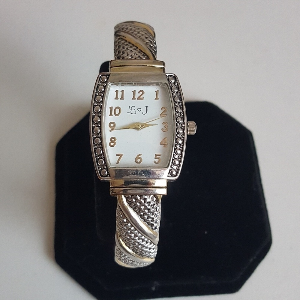 L❤️J - Two Tone Bangle Watch